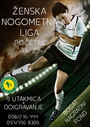 Zenska nogometna liga - plakat